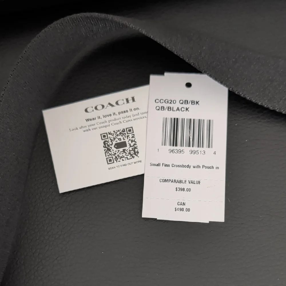 Coach Unisex "Small Finn Crossbody With Coin Purse" Crossbody NWT - Picture 3 of 9